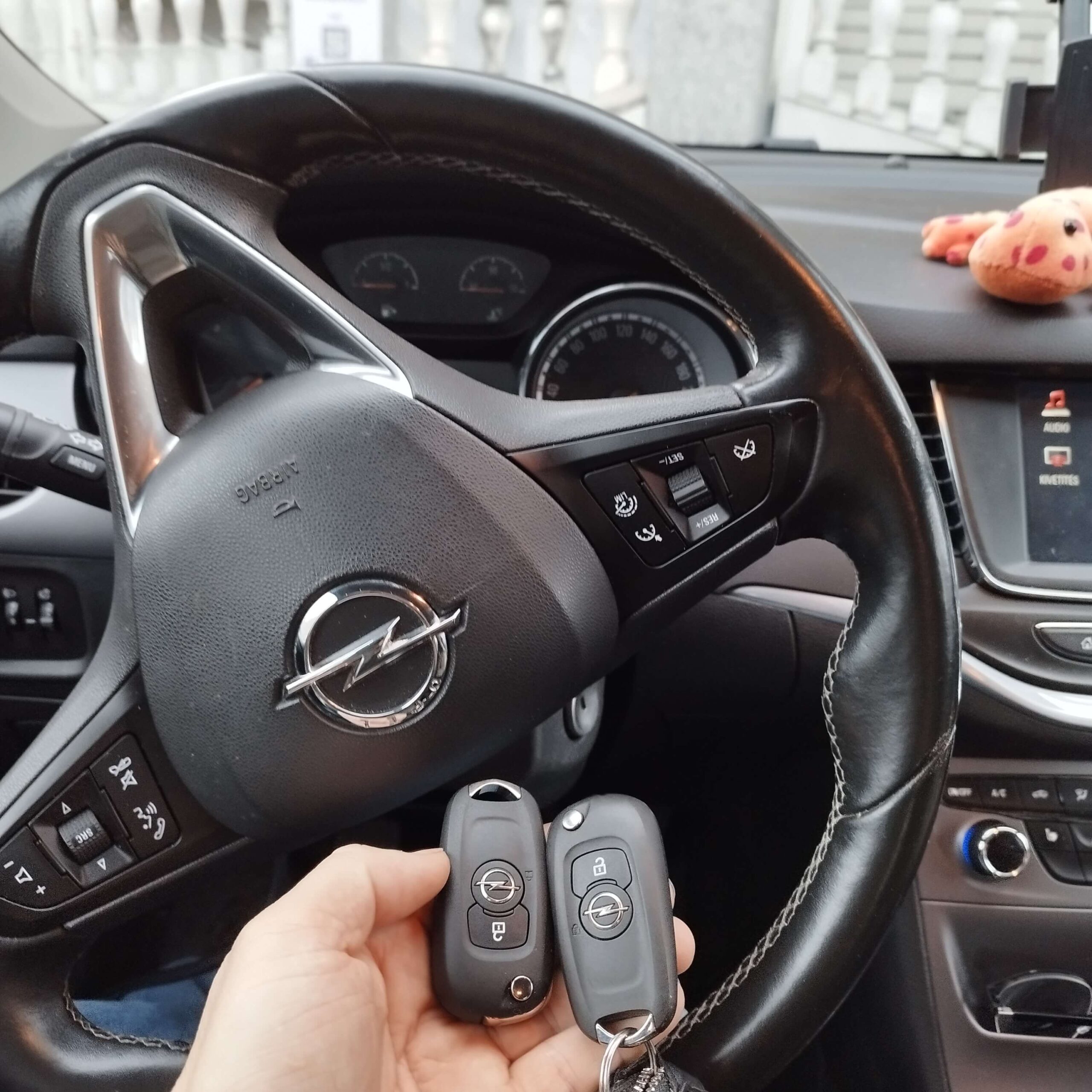Opel Astra K kulcsmásolás
